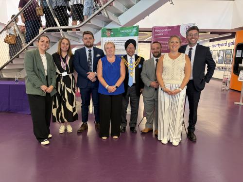The Mayor of Solihull, Cllr Sardul Marwa MBE JP with members of the Prosper Together Trust