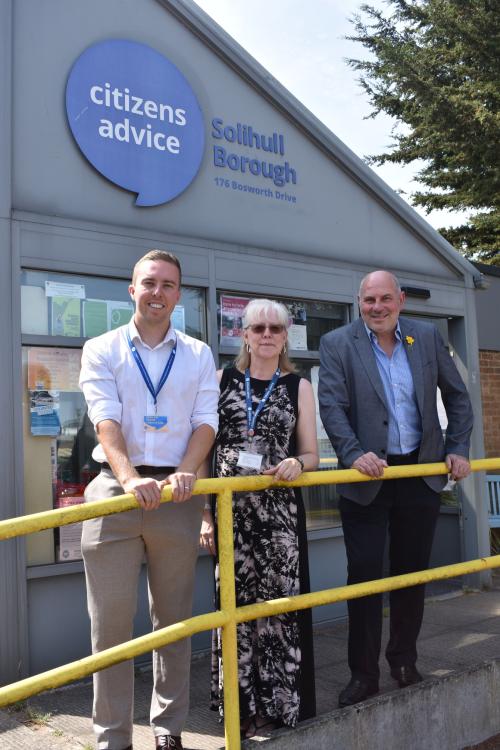 Citizens Advice Solihull Borough with Cllr Tony Dicicco