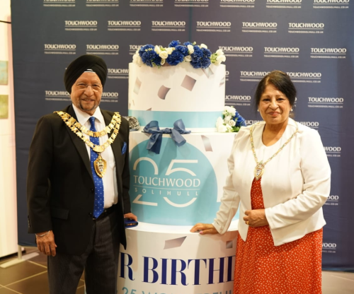 Mayor of Solihull and Mayoress at Touchwood 25 Anniversary